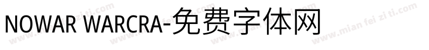 nowar warcra字体转换